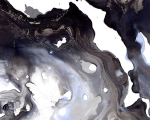 MIDNIGHT SWIRL "B" GICLÉE PRINT ON CANVAS