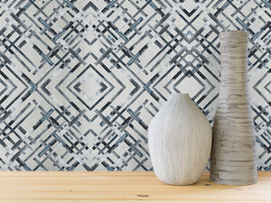 STONE TEXTILE MIRRORED WEAVE