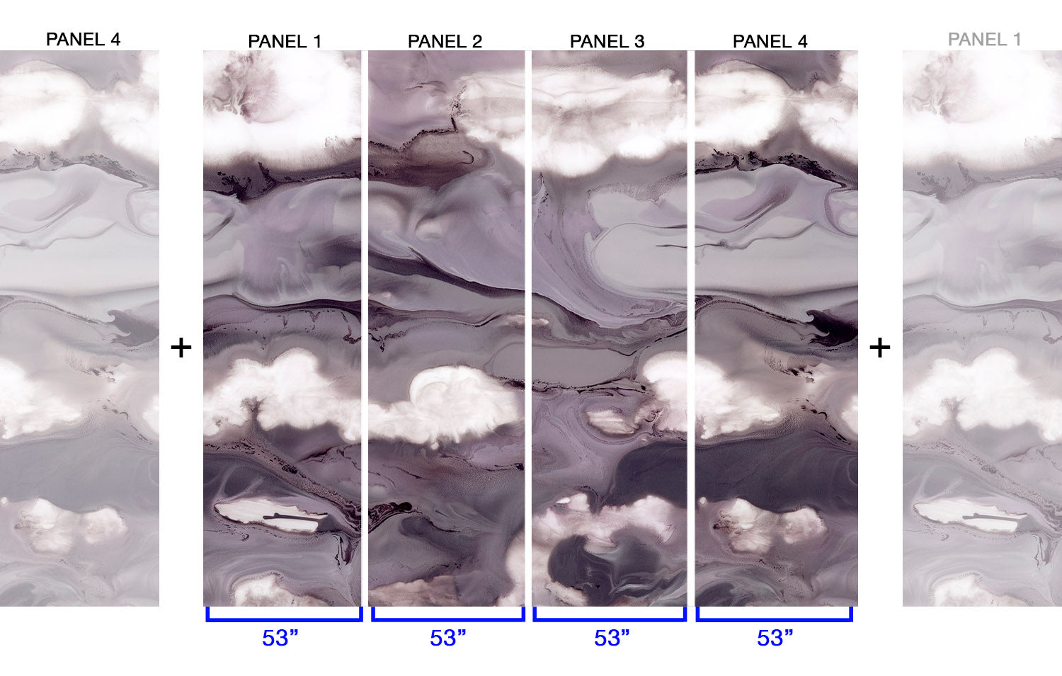 Magnetic Mauve - Quick Ship Wallpaper Mural