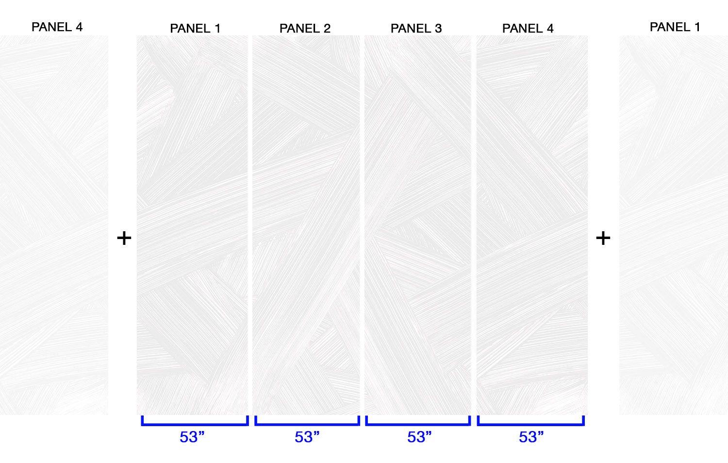 Raked in Greige - Quick Ship Mural
