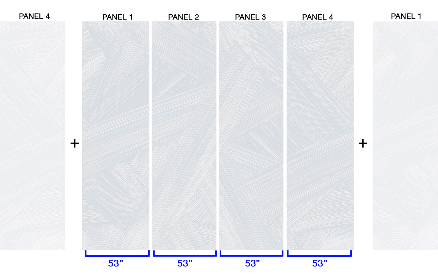 Image of Raked in Slate - Quick Ship Mural