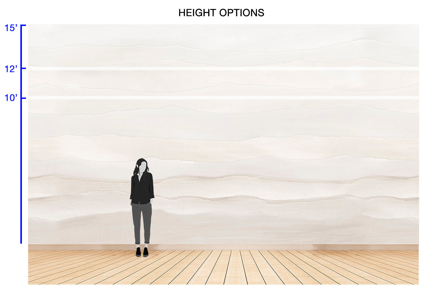 Image of Ripple in Bone - Quick Ship Mural