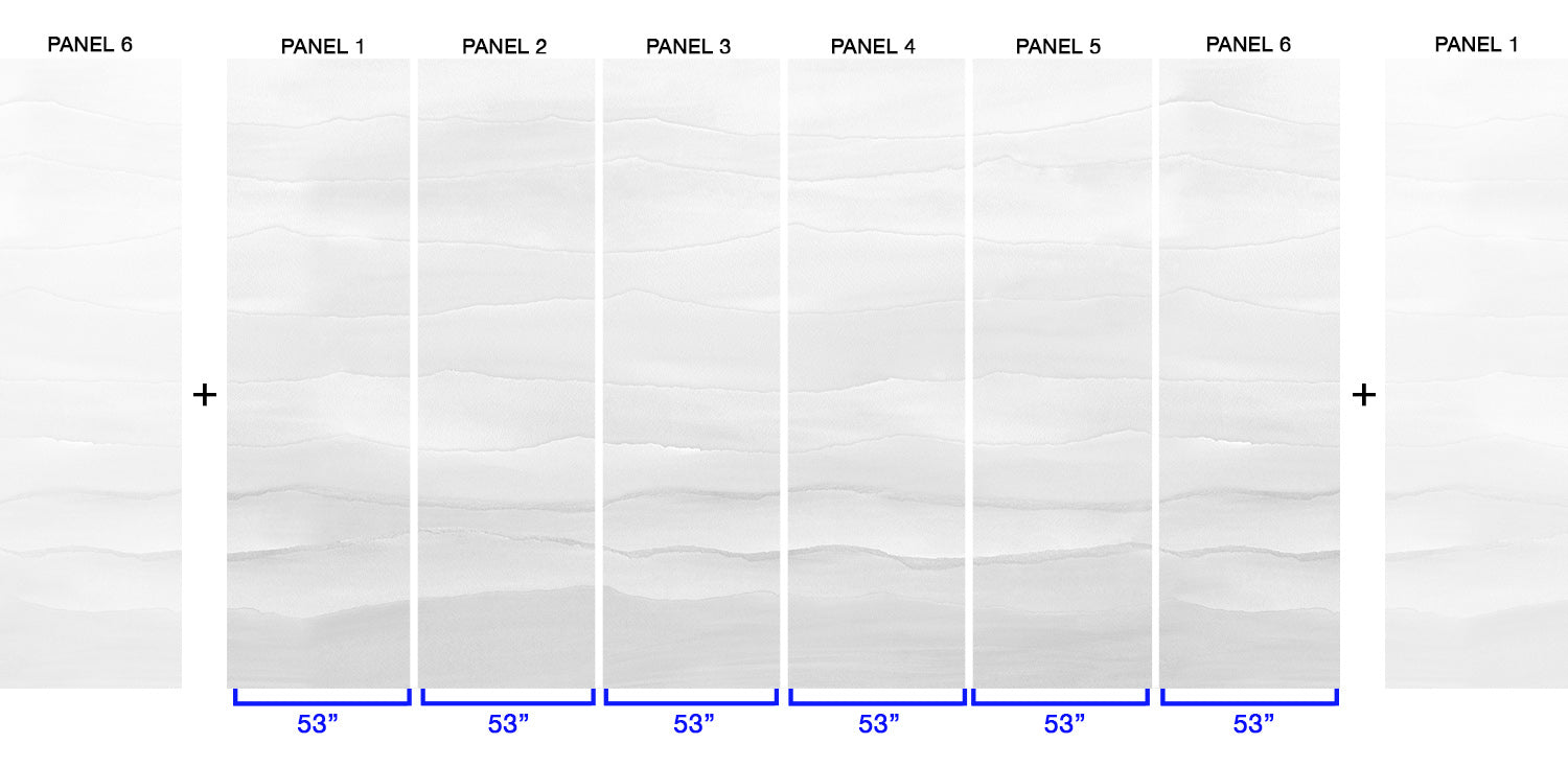 Ripple in Greige - Quick Ship Mural