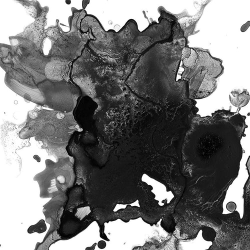 SPLATTER WATERCOLOR IN BLACK GICLÉE PRINT ON CANVAS