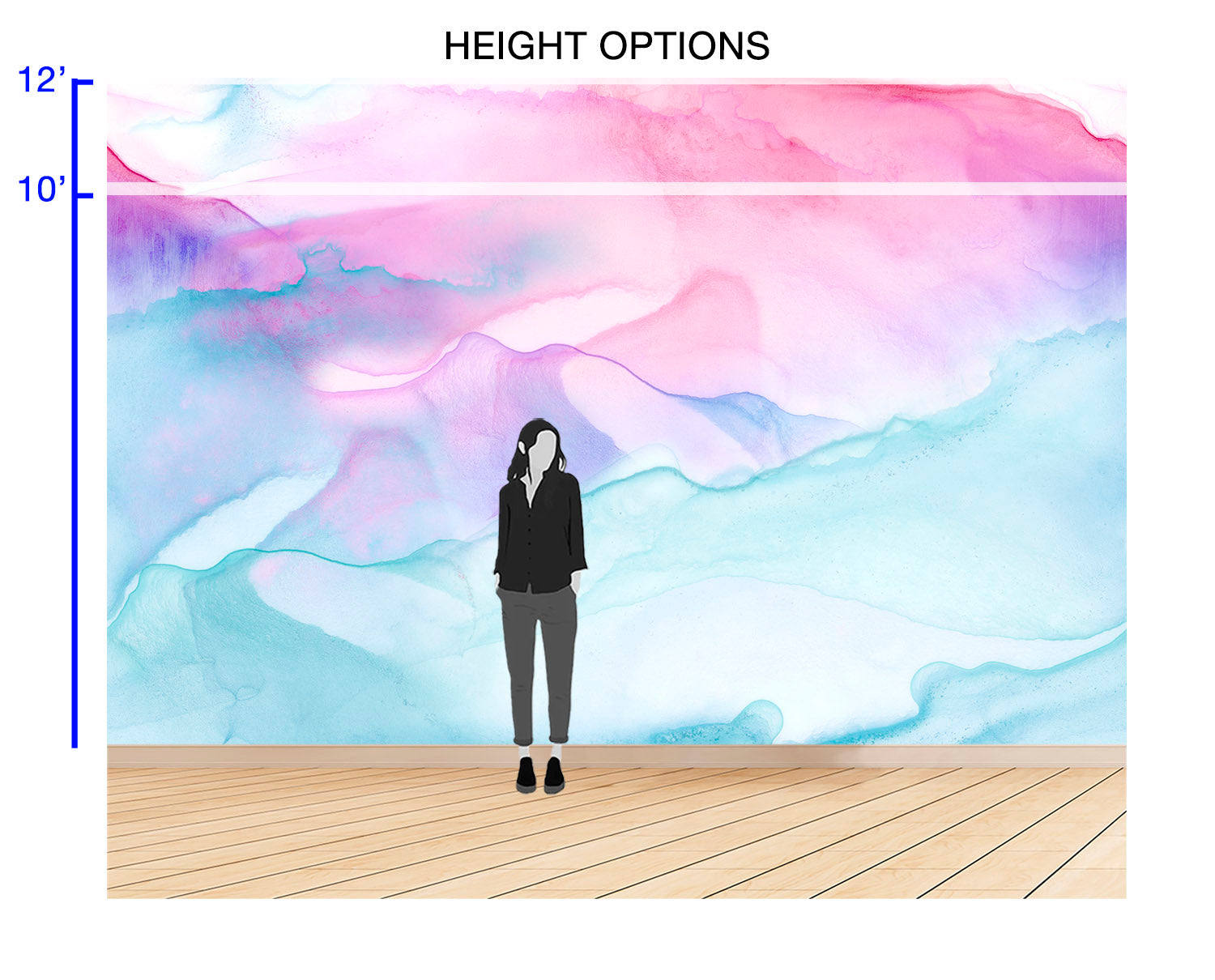 Image of Candy Floss - Quick Ship Wallpaper Mural