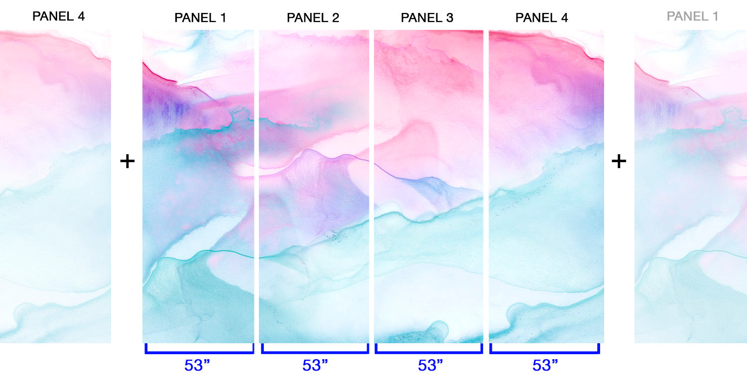 Image of Candy Floss - Quick Ship Wallpaper Mural