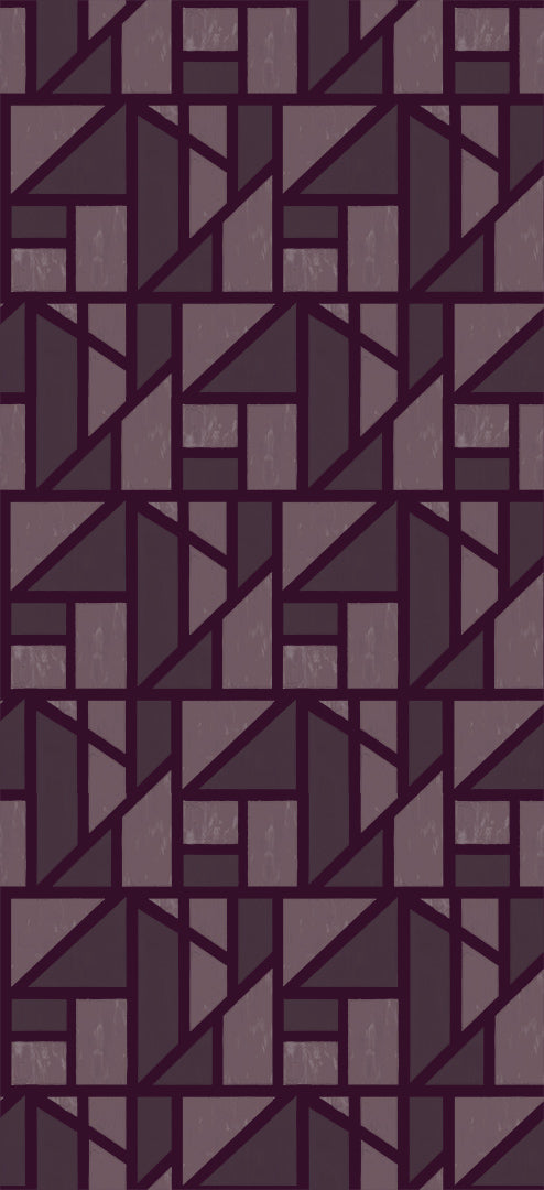 Tangram in Aubergine