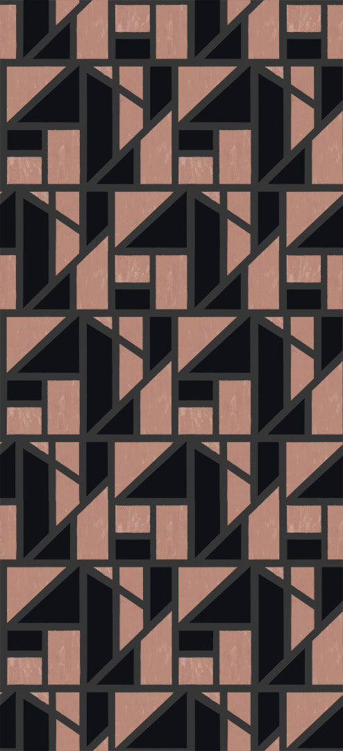 Tangram in Carné - Quick Ship - Wallpaper
