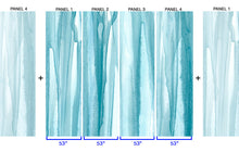 Load image into Gallery viewer, Cyan Drips - Quick Ship Mural