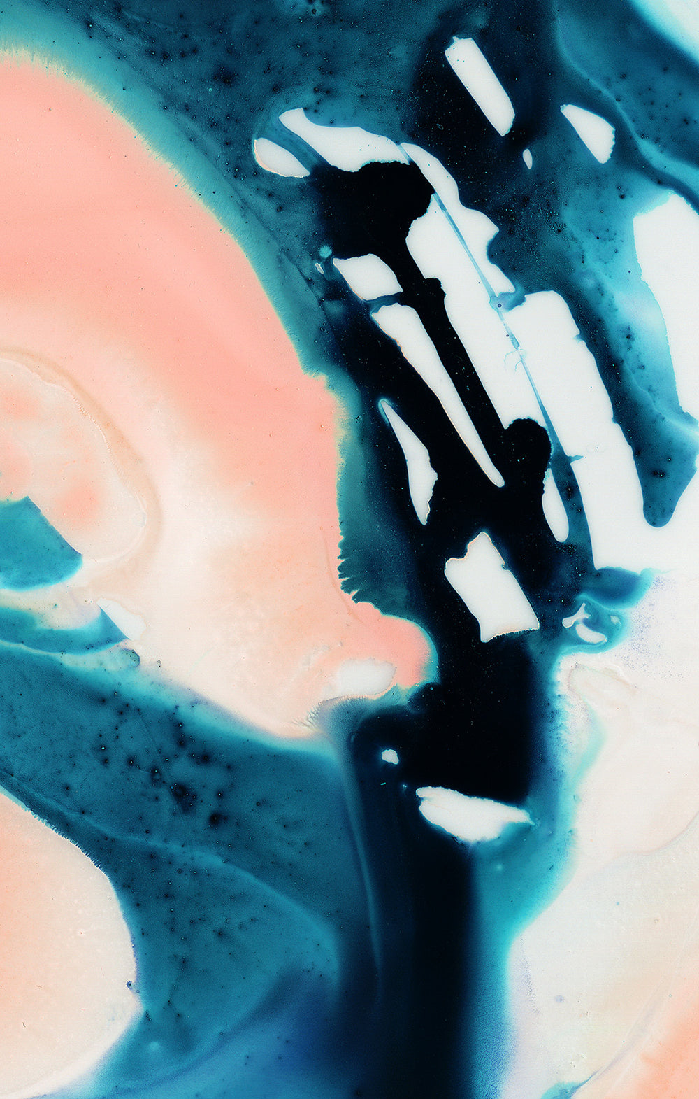 TEAL MASH "D" GICLÉE PRINT ON CANVAS