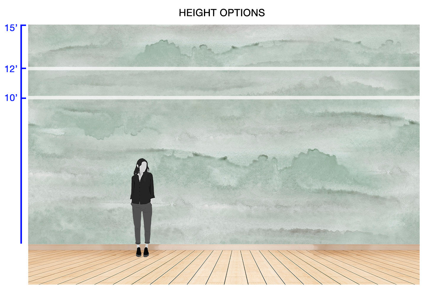 Image of Tide Sea Glass - Quick Ship Mural