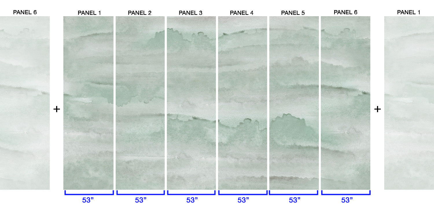 Image of Tide Sea Glass - Quick Ship Mural