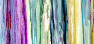 COLORFUL DRIPS V3 GICLEE PRINT ON CANVAS