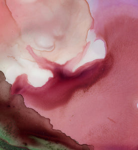 PINK CLOUD WATERCOLOR GICLÉE PRINT ON CANVAS